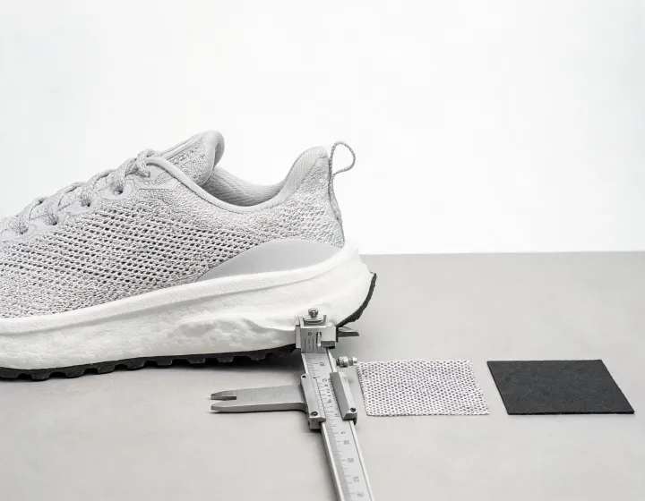 Running shoe fit and construction review with caliper